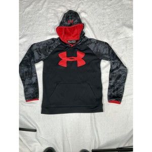 Under Armour Loose Coldgear Youth XL Black Pullover Hoodie Sweatshirt Loose